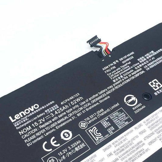 Lenovo 00HW028 Original Laptop Battery for SB10F46467 4ICP4/48/123 THINKPAD X1 YOGA Carbon 4 X1C yoga Carbon 6 01AV410 01AV439 ThinkPad X1 Yoga 2nd Gen 20JE000TAU