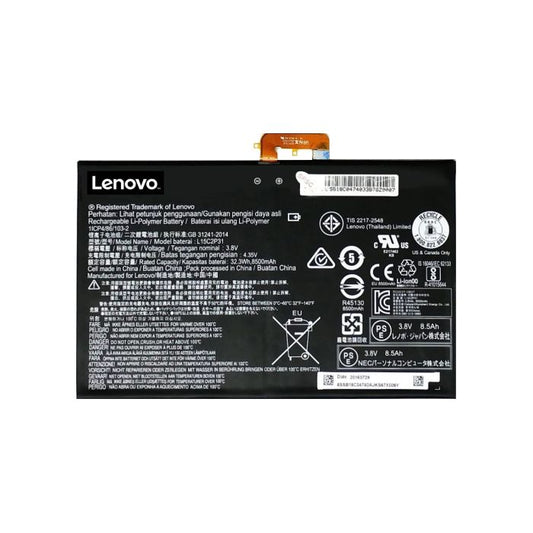 Lenovo L15C2P31 Laptop Battery for 1ICP4/86/103-2 SB18C14796 YOGA BOOK YB1-X91X YB1X90F YB1-X90L Yoga Book YB1X90L(ZA0W) Yoga Book YB1-X90L(ZA0W0022DE) Yoga Book YB1X91L(ZA160097DE) Yoga Book YB1-X91L(ZA160147DE)