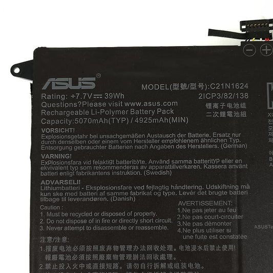 Asus C21N1624 Laptop Battery for ASUS Q325UA Q325UA-BI7T21 UX370UA-C4219T UX370UA-XH74T-BL UX370UA-C4198T ZenBook Flip S UX370UAC4372T UX370UAC4016T