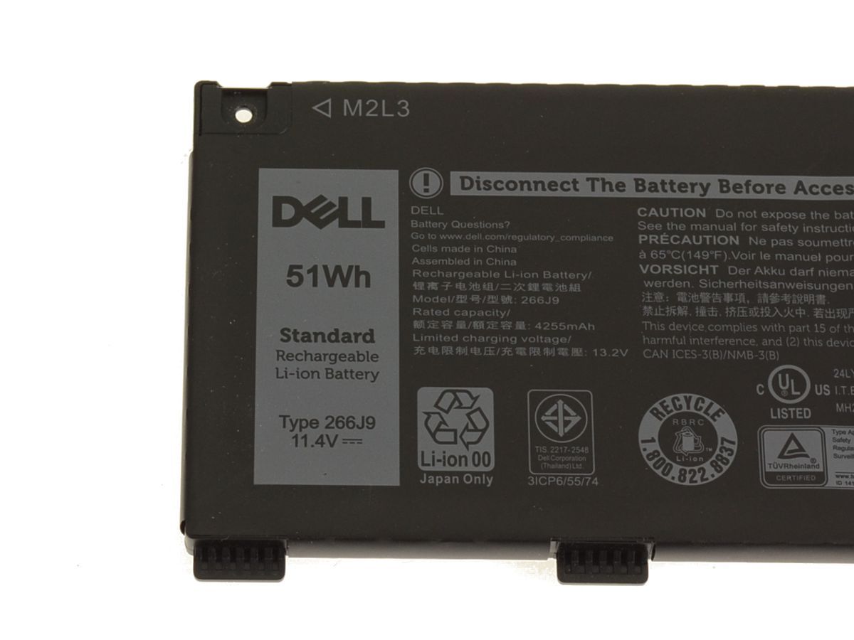 New DELL 266J9 P89F00 original laptop battery for M4GWP G3 15 3500 Dell N2NLL Inspiron 14 5490-6C55V Ins 145490D1305S G5 5505