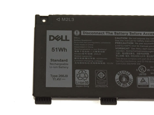 New DELL 266J9 P89F00 original laptop battery for M4GWP G3 15 3500 Dell N2NLL Inspiron 14 5490-6C55V Ins 145490D1305S G5 5505