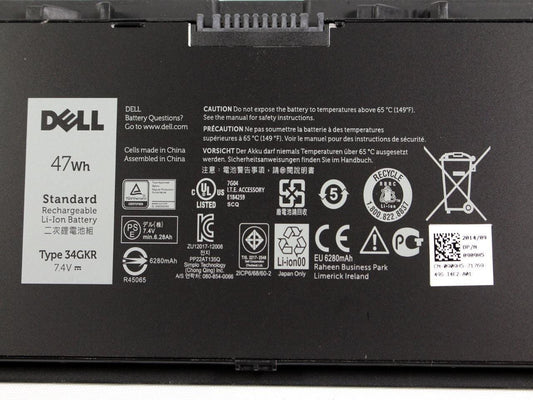 Dell Latitude 34GKR MGH81 PFXCR Laptop Battery for 451-BBFV T19VW XJ8TX 06P0CC 6P0CC E7420 E7440 E7450