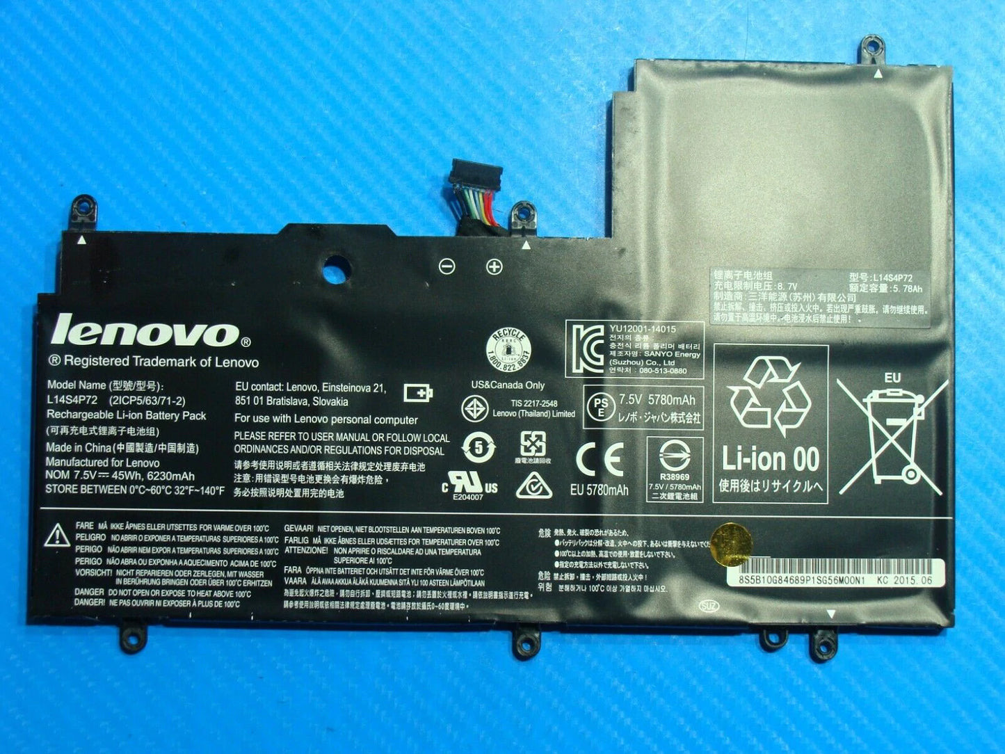 LENOVO L14S4P72 Original Laptop Battery for 5B10G84689 Yoga3 14-IFI(D) Yoga 3 1470 Yoga 700-14ISK YOGA 3 14