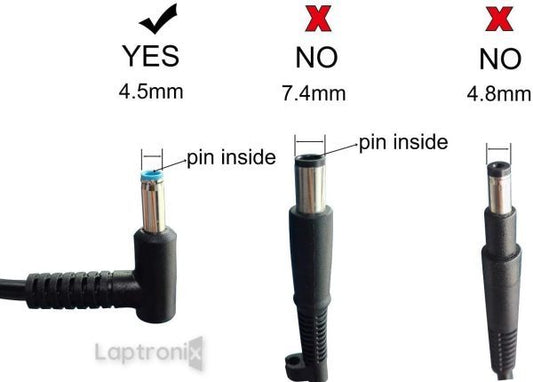 HP 19.5V 7.7A 150W (4.5mm*3.0mm) Original Laptop Charger for AC Adapter Compatible for 645509-001, 645509-002, 646212-001