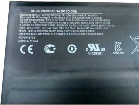 BC-3S Laptop Battery for Lumia 2520