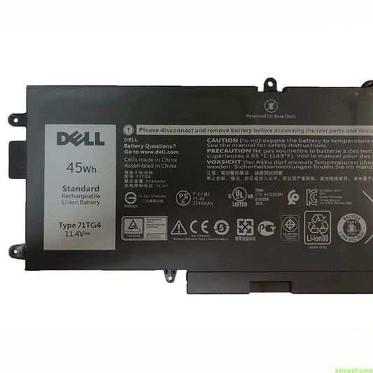 New Original DELL 71TG4 Laptop Battery for Latitude 7390 Latitude 12 5289 2 IN 1 0725KY 0CFX97 0N18GG 2ICP4/58/90-2