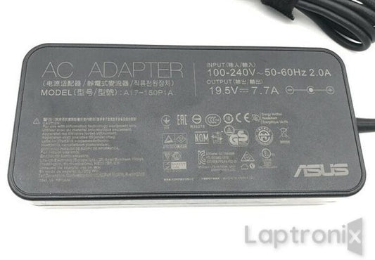 ASUS 19.5V 7.7A 150W (5.5mm*2.5mm) Original Laptop Charger For a17-150p1a a17150P1a G53S G53SX G53J
