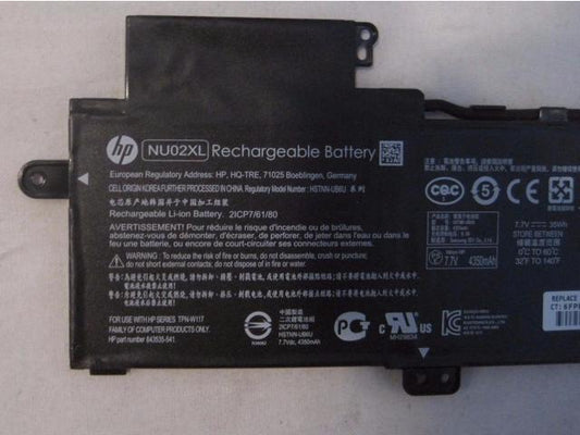 HP NU02XL Original Laptop Battery for HP HSTNN-UB6U NU02035XL 844200-850 Pavilion X360 11-U007TU Pavilion X360 11-U009TU Series