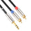 6.35mm Male to Dual RCA Male Audio Cable, 1.8m, 3m
