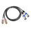 2 RCA Male to 2 XLR 3pin Male Audio Cable, 1.5m, 3m