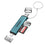 Onten OTN-CR537S 5 in 1 Type-C to USB with Micro SD/TF Card Reader, OTN-CR537S