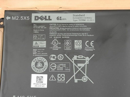 DELL Original T0TRM Laptop Battery for H76MV 7D1WJ Dell XPS 15 9530 M3800 Precision M3800(38009325) XPS 15D4721 XPS 15D-4723 series