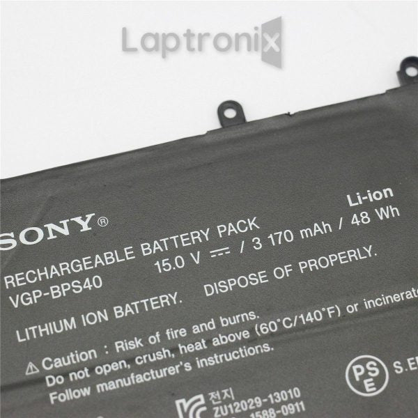 Sony BPS40 Original Laptop Battery for VGP-BPS40 SVF15N18SCP VAIO Fit 15A Vaio SVF15N2Z2RB F15N SVF15N18PXB SVF14N19SCB