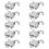10 PCS for iPhone 6s Plus Camera Flash Retaining Bracket, For iPhone 6s Plus