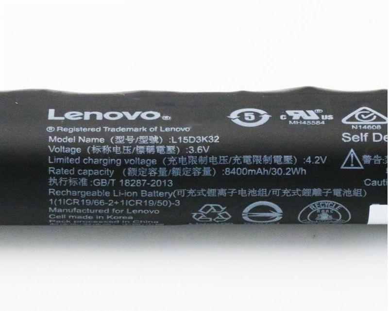 Lenovo L15D3K32 Original Laptop Battery for L15C3K32 5B18C03587 YOGA Tab 3 YT3-X50F YT3-X50 Yoga Tab 3(10)YT3X50F(ZA1N0039NZ)
