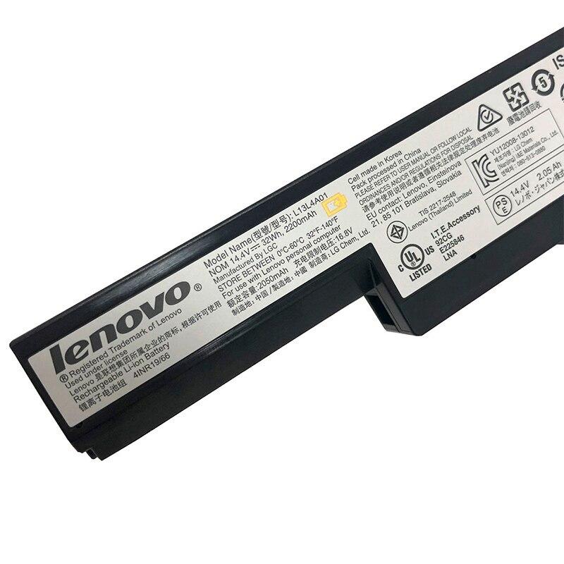 Lenovo L13L4A01 L13M4A01 battery for 4ICR19/66 5B10K10151 L13M4A01 G50-70 B40-30 B4080(80LS) B50-80