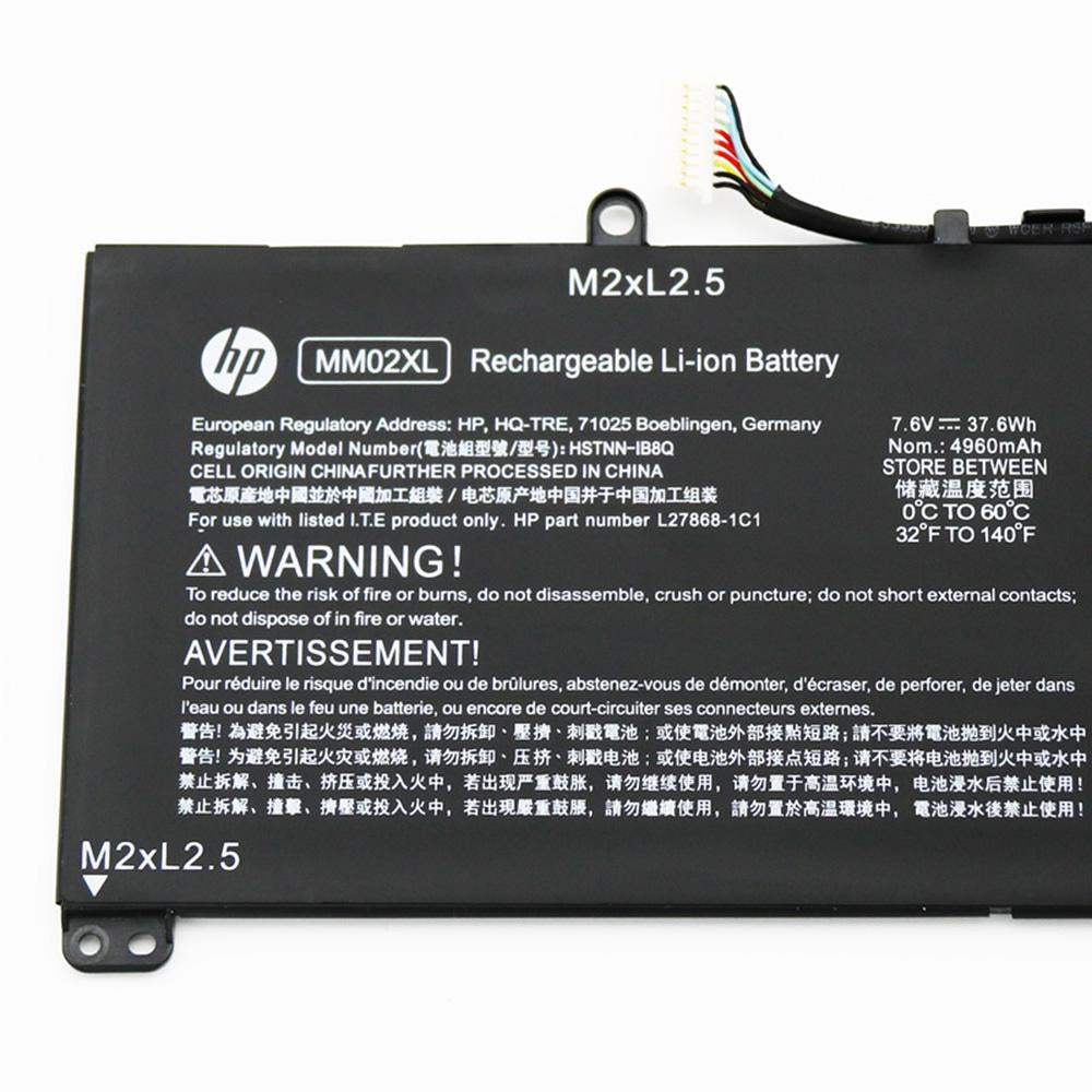 New HP MM02XL Original laptop battery for 2ICP4-75/121 HSTNN-DB8U L27868-1C2 Pavilion 13-AN0000NIA 13-AN0000NV 13-AN0000NW