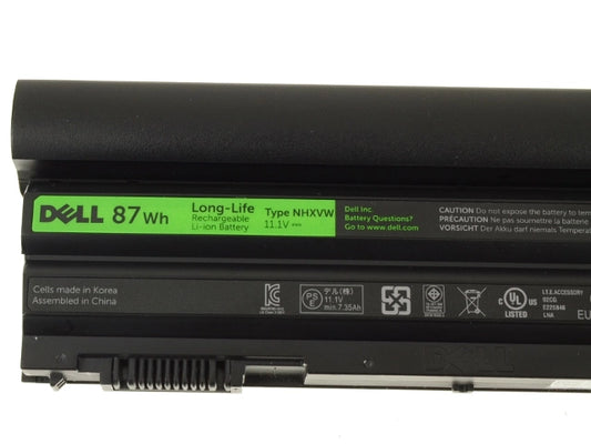 Dell NHXVW 87Wh 9Cell Original Laptop Battery for Latitude E6430 E6440 E6520 Precision M2800