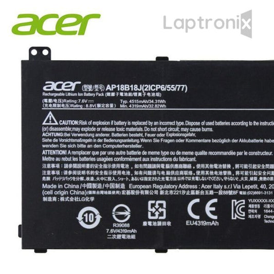 Acer AP18B18J Laptop Battery for 2ICP6/55/77