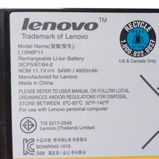 LENOVO L10N6P11 Original Battery for IdeaPad U470 U400 U400-IF U400-ITH L10C4P11 L10L6P11 L10M6P11