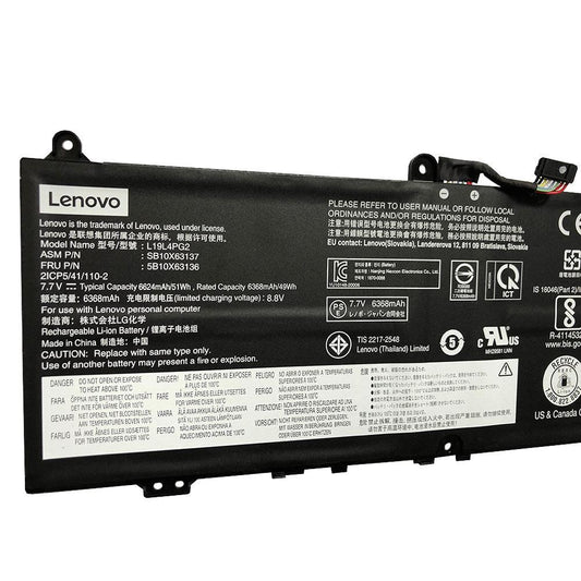 LENOVO L19M4PG2 L19L4PG2 Original laptop battery for SB10X63140 Flex 5 CB-13IML05 82B8000FAU ThinkPad C13 Yoga 1st Gen(20UX000FGE) C13 Yoga Gen 1 Chromebook 20UX001SUS