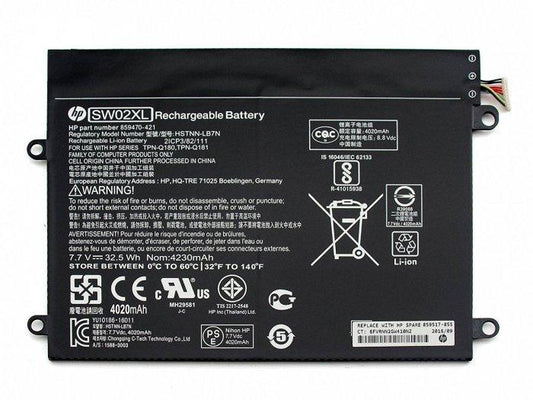 HP Original SW02XL(32.5Wh) Battery For HSTNN-IB7N Hp x2 210 G2 X2 10-P 859470-1B1 Series