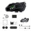 C6 IPX6 Waterproof LED Lighting Wireless Intercom Helmet Bluetooth Headset, Hard Mic, Soft Mic, Soft and Hard Mics