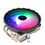 EVESKY 12cm RGB LED CPU Cooler with Dual Copper Heat Pipes Quiet Fan for Desktop Computers, 300