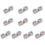10pcs 2 In 2 Out Terminal Block Wire Push-on Quick Docking Snap Cap, KV232 2 In 2 Out