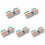 5pcs 3 In 3 Out Terminal Block Push-type Junction Box, KV232 3 In 3 Out