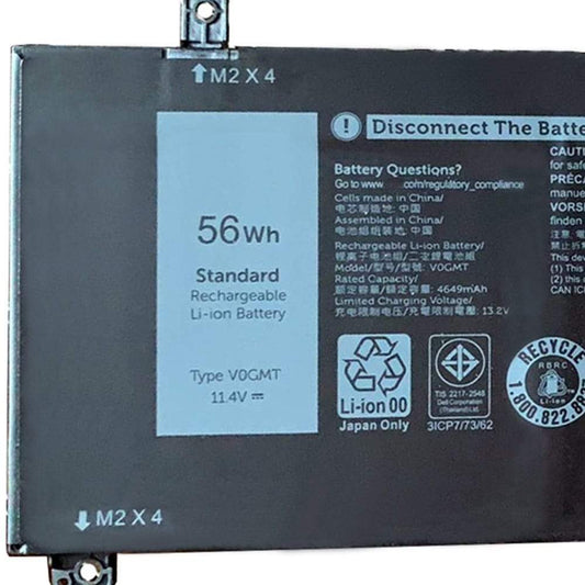Dell V0GMT Original Laptop Battery for 3ICP7/73/62 Dell G7 17 7700 0NCC3D Vostro 15 7500