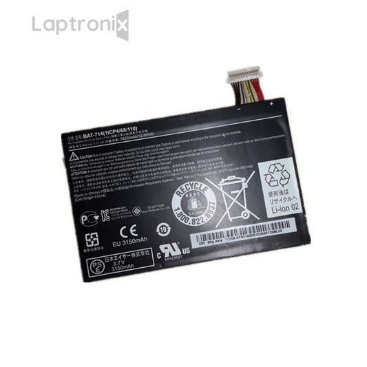 Acer BAT-714 Laptop Battery for 1ICP4/68/110 Iconia Tab A110 KT.0010G.001 Series