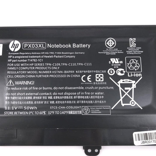 HP Original PX03XL Laptop Battery for 715050005 HSTNNDB4P TPN-C110 ENVY SLEEKBOOK M6K010DX ENVY SLEEKBOOK M6-K012DX Series