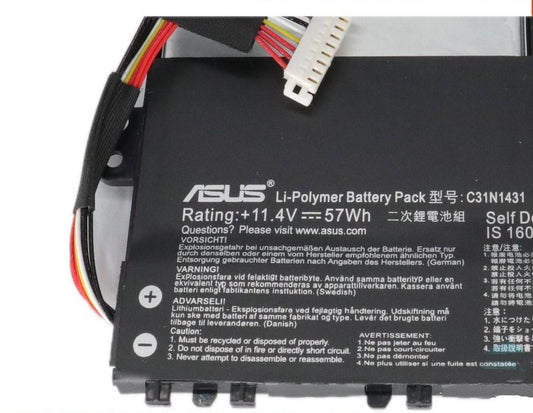 ASUS C31N1431 Laptop Battery For 0B200-01600000 E403SA-US21 E403SA-WX0002H Vivobook L403NA E403NA-FA003T R416SA R416NA VivoBook L403NA-GA021TS