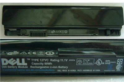 DELL 127VC Laptop Battery for 312-1015 6DN3N 9RDF4 DVVV7 HNCRV KRJVC XN0H6 XVK54 Inspiron 1470 1470n 14z(1470) 1570 1570n