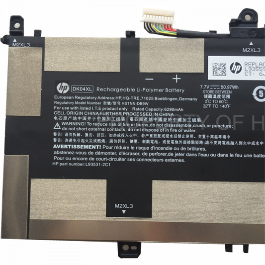 HP Original HSTNN-DB9W DK04XL Laptop Battery for Elite C1030 Chromebook Enterprise L93531-2C1 L93559-005 Elite C1030 Chromebook Chromebook x360 13