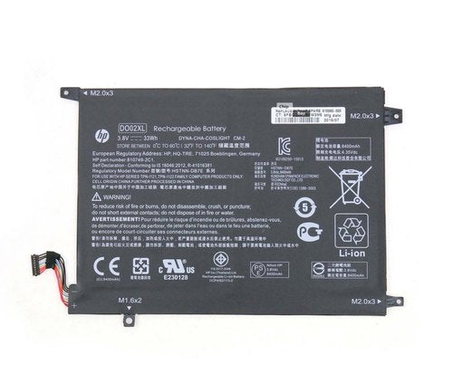New Original HP DO02XL Battery for TPN-I121 HSTNN-LB6Y 810985-005 Pavilion X2 10-N002NP X2 10-N003NF X2 10-N004NA Pavilion X2 10-N203NA X2 10-N203NB X2 10-N227NZ Series