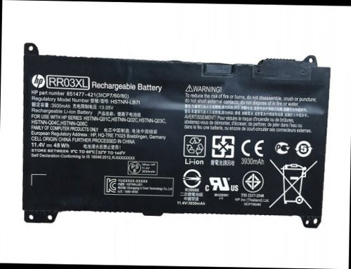 New HP RR03XL Laptop Battery for HSTNNI74C HSTNN-LB71 Z1Z82UT ProBook 440 G5(3KY93EA) ProBook 430 G4(Y8B44EA) ProBook 450 G4(1LT82ES) ProBook 440 G5(2XZ66ES)