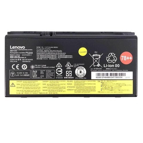 Lenovo 00HW030 Original Laptop Battery for 01AV451 4X50K14092 5B10W13950 LC42SD132Q-1 SB10F46468 ThinkPad P71(0FCD) ThinkPad P71(20HK/20HL) ThinkPad P70 ThinkPad P71 20HLS3AY00