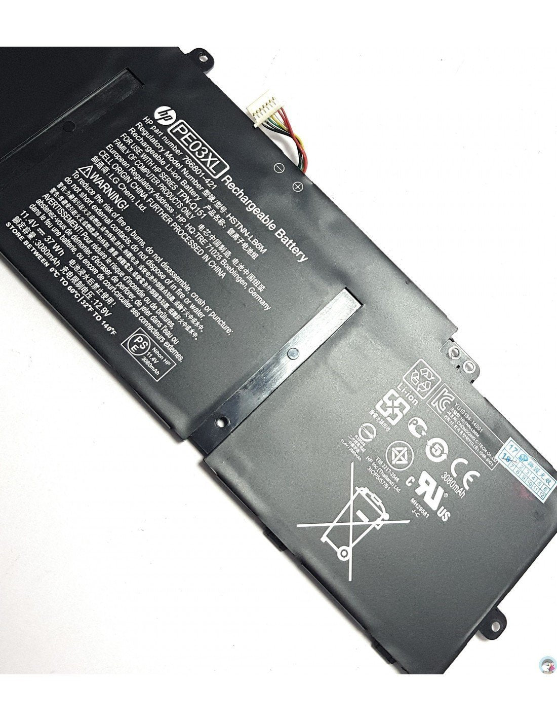 HP Original PE03XL PE03 Laptop Battery for HSTNN-LB6M CHROMEBOOK 11 G4-T9H52AV 11-2102TU Chromebook 11 G3 11 G4 766801-851 11 G3-J4U53EA HSTNN-PB6J TPN-Q151
