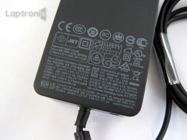 Microsoft 12V 3.6A 48W Original Laptop Charger For Microsoft 1536 PA-1240-06MX X861557-002