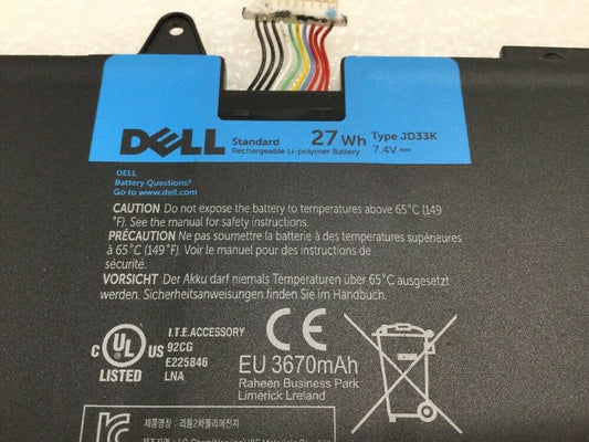 Original DELL JD33K Laptop Battery for 0FP02G XPS 10 FP02G