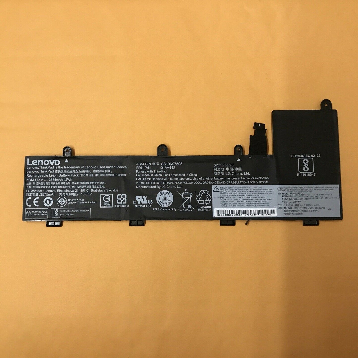 New LENOVO 11.25V 42Wh 01AV443 01AV442 Lenovo original laptop battery for TP 11e 4th Gen20HSS03000 Lenovo Yoga 11e