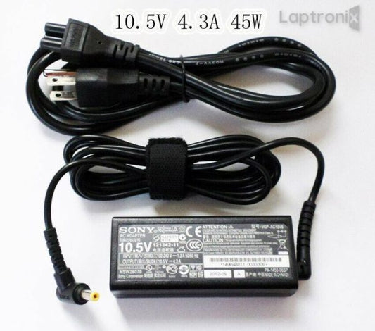 Sony Vaio 10.5V 4.3A 45W (4.8mm*1.7mm) Original Laptop Charger for Pro 11 13 Duo 11 13 PA-1450-06SP VGP-AC10V7 VGP-AC10V8 Series