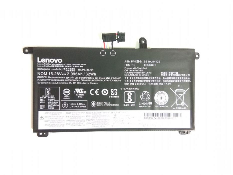 Lenovo 00UR891 SB10L84122 Original Battery for 00UR890 00UR892 SB10L84123 ThinkPad T580 20L9S09T00 T580 20L9S0EY00 T580 20L9S0FD00 T580 20L9S0HV00 T580 20L9S0NG00 T580 20L9S0NH00 T580 20L9S0NJ00 T580 20L9S0R500 T580 20L9S0RG00 T580 20L9S0TD00