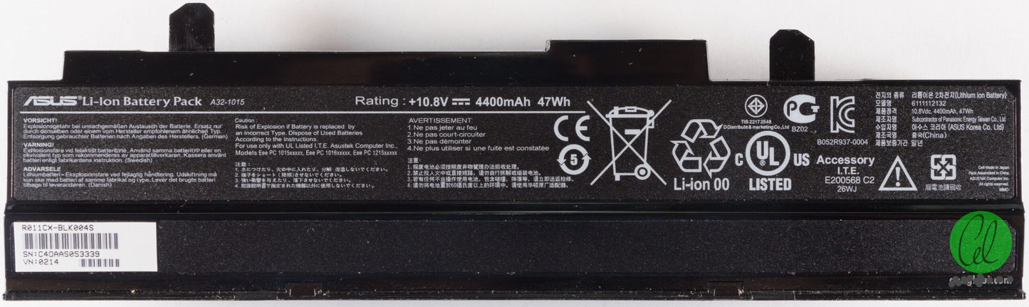 Acer A32-1015 AS1015LH Laptop Battery for 07G016FM1875 A31-1015 PL32-1015 90-OA001B2400Q EEE PC 1015PEB PC 1215N EPC 1016 EPC 1016P EPC 1215 PC R051CX