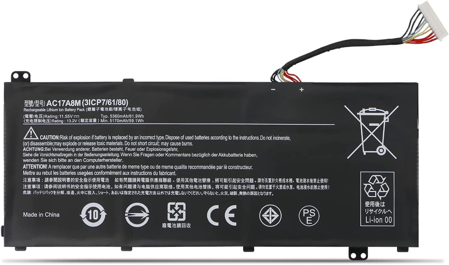 AP19B8M ACER SWIFT 3 SF314-59-56NN, SWIFT 3 SF314-59-70M2, SWIFT 3 SF314-59-74VC REPLACEMENT LAPTOP BATTERY