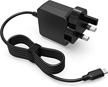 SUPERER 45W USB-C CHARGER FIT FOR HP CHROMEBOOK 11 14 G5 G6 G7 11-AE000 11-AE051WM 14-CA052WM 14-CA061DX 14-CA020NR 14-CA060NR 14-CA043CL X360 14 INCH