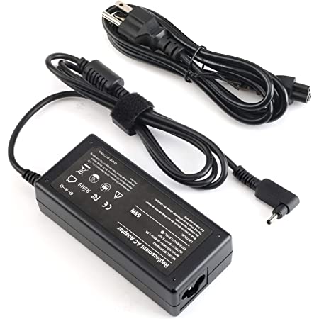 REPLACEMENT 65W LAPTOP AC POWER ADAPTER CHARGER SUPPLY FOR ACER ASPIRE S7, CHROMEBOOK 11,15 19V 3.42A (3.0MM*1.7MM)