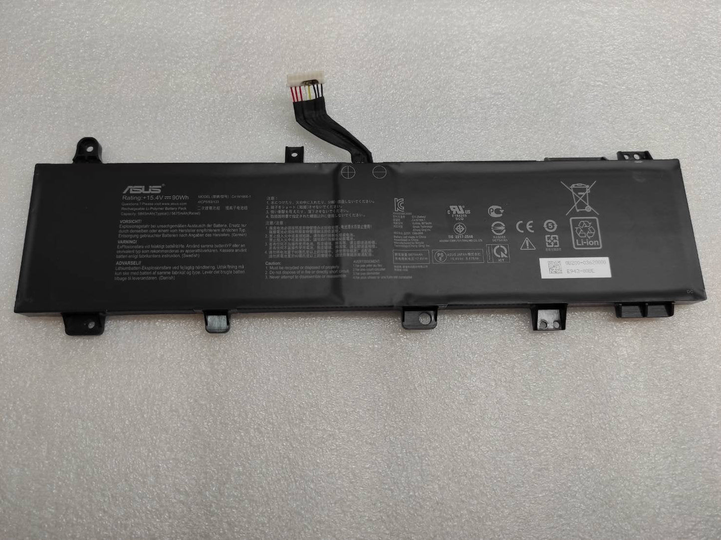 Asus C41N1906-1 Original Laptop Battery for ASUS 0B20003590000 TUF566IV TUF706IU TUF766IU 4ICP5/63/133 B0B200-03620000 FA506IV FA566IV FA706IU FX506 FX506IV TUF Gaming A17 FA706IUAU037T